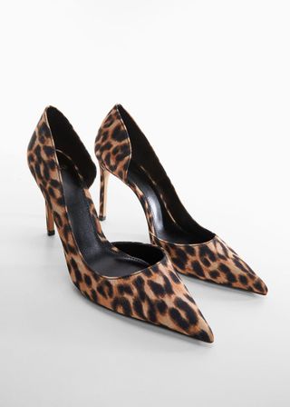 Mango + Animal Print High Heel Shoes