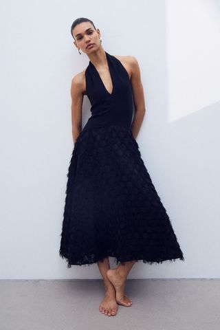 H&M + A-Line Halterneck Dress