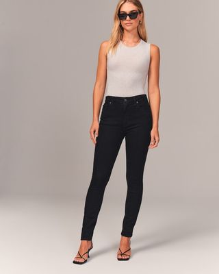 Abercrombie & Fitch + High Rise Super Skinny Ankle Jean