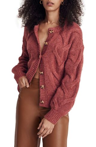 Madewell + Cable Ashmont Cardigan Sweater