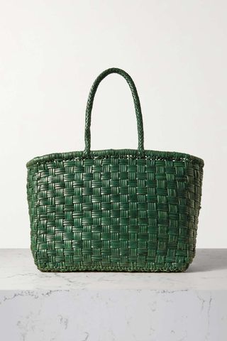Dragon Diffusion + Large Woven Leather Tote