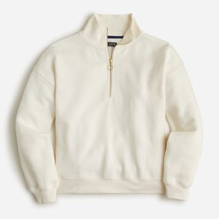 J.Crew + Heritage Fleece Half-Zip Sweatshirt