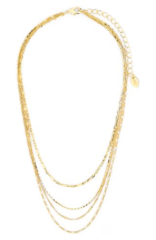 Sterling Forever + Multistrand Layered Necklace
