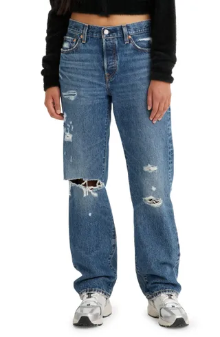 Levi's + 501 Ripped Straight Leg Jeans