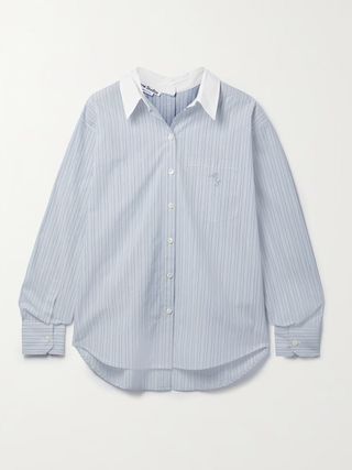 Acne Studios + Striped Cotton Oxford Shirt