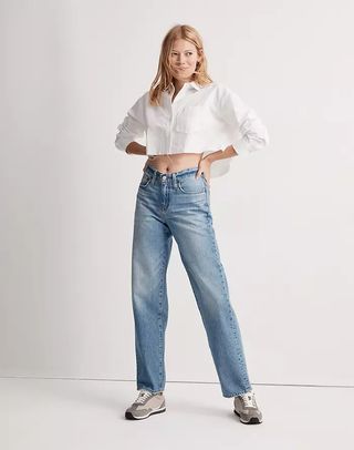 Madewell x Donni + Low-Rise Loose Jeans in Mathison Wash
