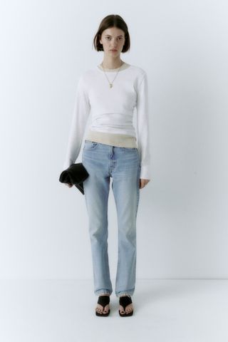 Zara + TRF Straight Jeans