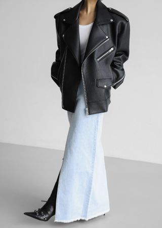 The Frankie Shop + Chicago Oversized Perfecto Jacket