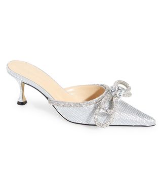 Mach & Mach + Double Bow Pointed Toe Mule