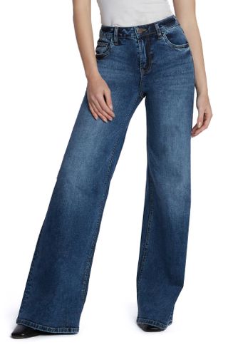 Hint of Blu + Myra Mid Rise Wide Leg Jeans