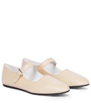 The Row + Ava Leather Ballet Flats