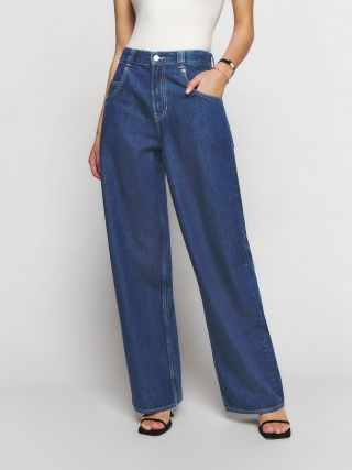 Reformation + Skater Baggy High Rise Straight Jeans