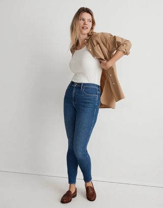 Madewell + 10-Inch High-Rise Skinny Jeans in Eardley Wash