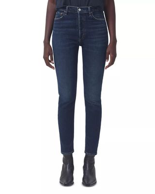 Agolde + Nico High Rise Slim Leg Jeans In Ovation