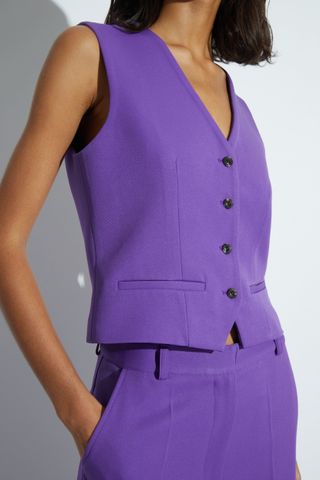 Saint Art + Maude Waistcoat in Royal Purple