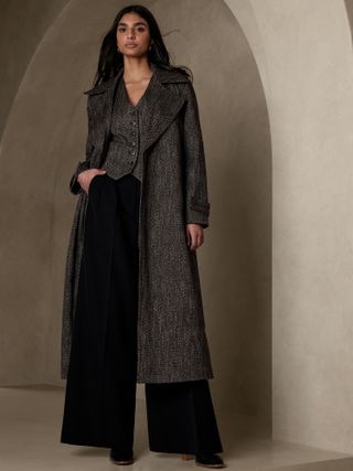 Banana Republic + Kit Tweed Trench Coat