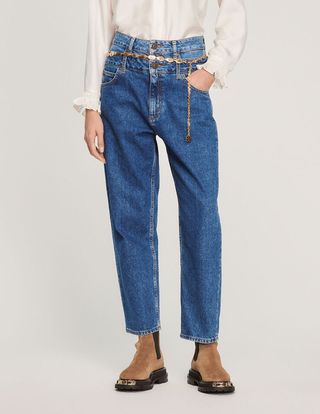 Sandro + Trompe L'Oeil Mom Jeans