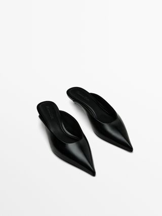 Massimo Dutti + Heeled Mules with Pointed Heels