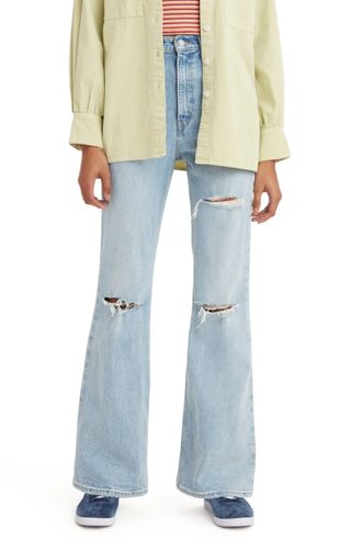 Levi's + Ripped High Waist Flare Jeans