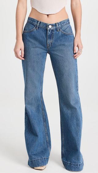 Re/Done + 70s Rigid Bell Bottom Jeans