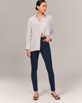 Abercrombie & Fitch + High Rise Super Skinny Ankle Jean