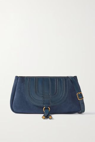 Chloé + Marcie Tasseled Leather and Suede Shoulder Bag
