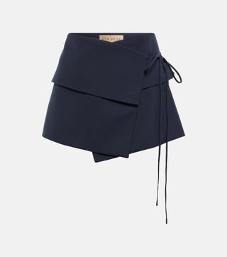 Aya Muse + Eury Wool-Blend Miniskirt