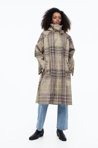 H&M + Hooded Raincoat