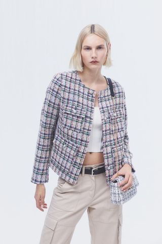 H&M + Textured-Weave Jacket