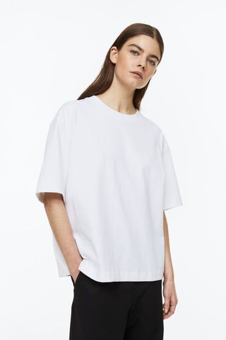 H&M + Silk-Blend T-Shirt