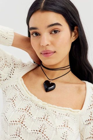 Urban Outfitters + Can You Feel My Heart Corded Necklace