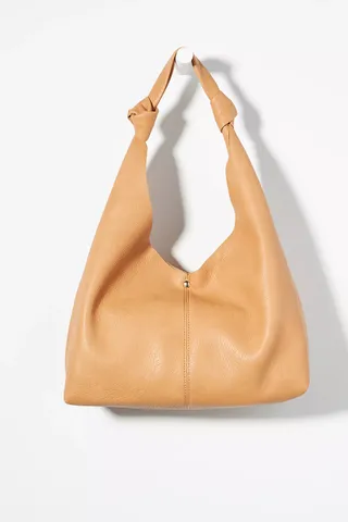 By Anthropologie + Knotted Slouchy Faux Leather Bag