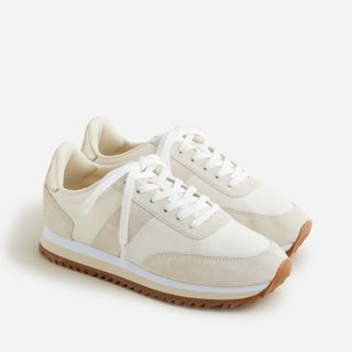 J.Crew + Trainers in Metallics