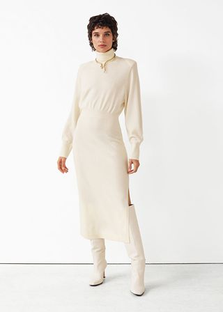 & Other Stories + Slim-Fit Wool Knit Dress