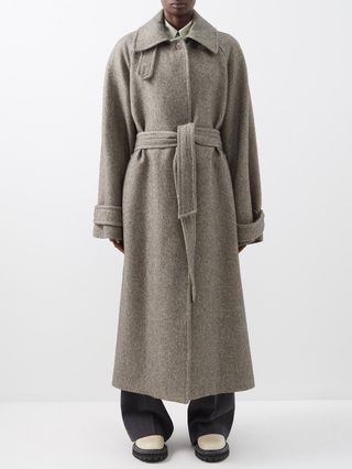 Raey + Oversized Belted Raglan-Sleeve Linen-Blend Coat