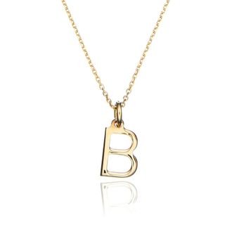 Lily & Roo + Solid Gold Initial Letter Necklace
