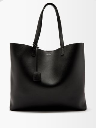 Saint Laurent + Leather Tote Bag