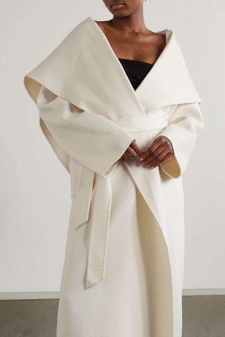 Tove + Zinnia Belted Wool-Blend Felt Coat