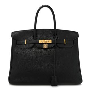 Hermès + Taurillon Clemence Birkin 35 Black