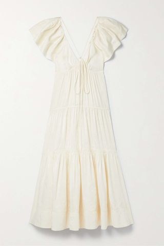 La Ligne + Stella Tiered Linen-Blend Maxi Dress