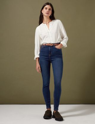 Per Una + Tencel Rich High-Waisted Skinny Jeans