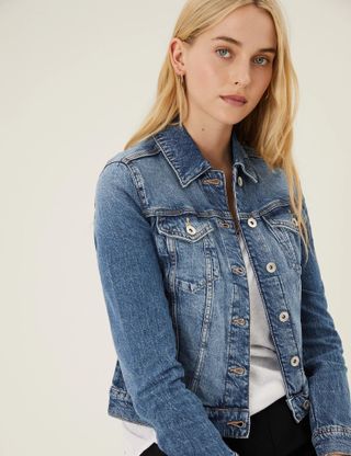 M&S Collection + Denim Jacket With Stretch