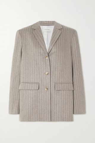 Loulou Studio + Striped Wool and Cashmere-Blend Blazer