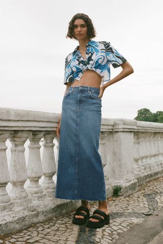 Zara + The Denim Skirt