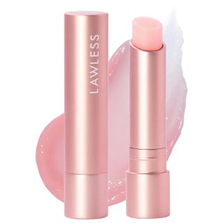 Lawless + Forget the Filler Lip-Plumping Line-Smoothing Tinted Balm Stick in Pink Marshmallow