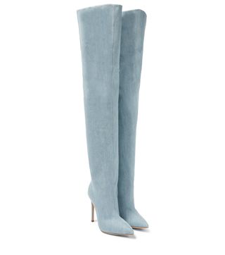 Paris Texas + Denim Over-the-Knee Boots