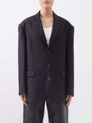 The Frankie Shop + Gelso Oversized Tencel-Blend Blazer