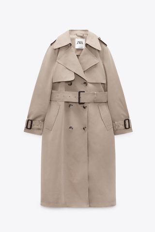 Zara + Fitted Trench Coat