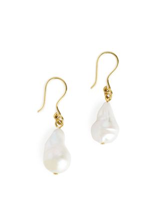 Arket + Freshwater Pearl Hook Earrings