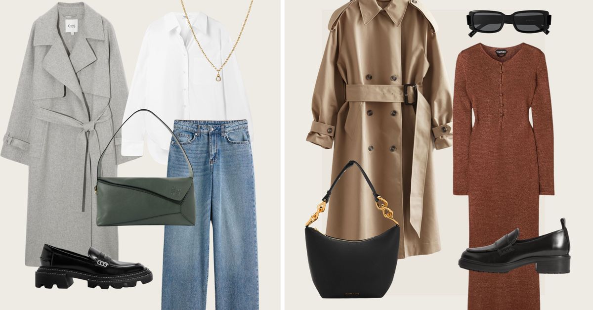 5 Trench-Coat-and-Loafer Outfits We're Wearing on Repeat | Who What Wear